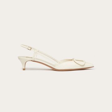 VALENTINO Calf leather strappy heels (4cm high heel)