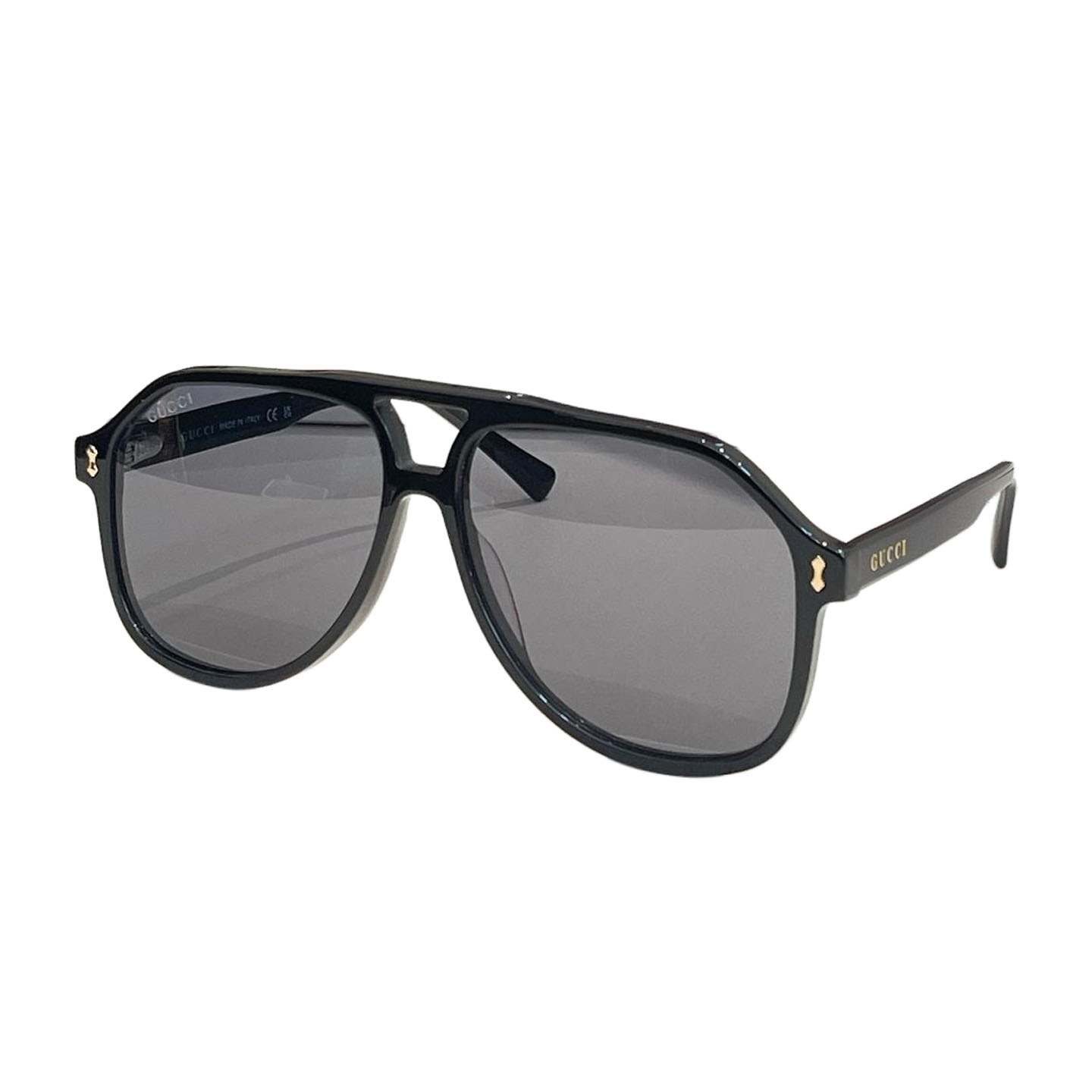 Gucci Aviator glasses leopard brown/leopard green/black/eggplant/leopard yellow/red/green/tawny Size 58口14-145 - 图片 3