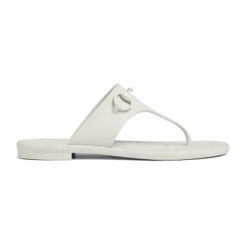 Gucci  white Pinch flat bottom slippers