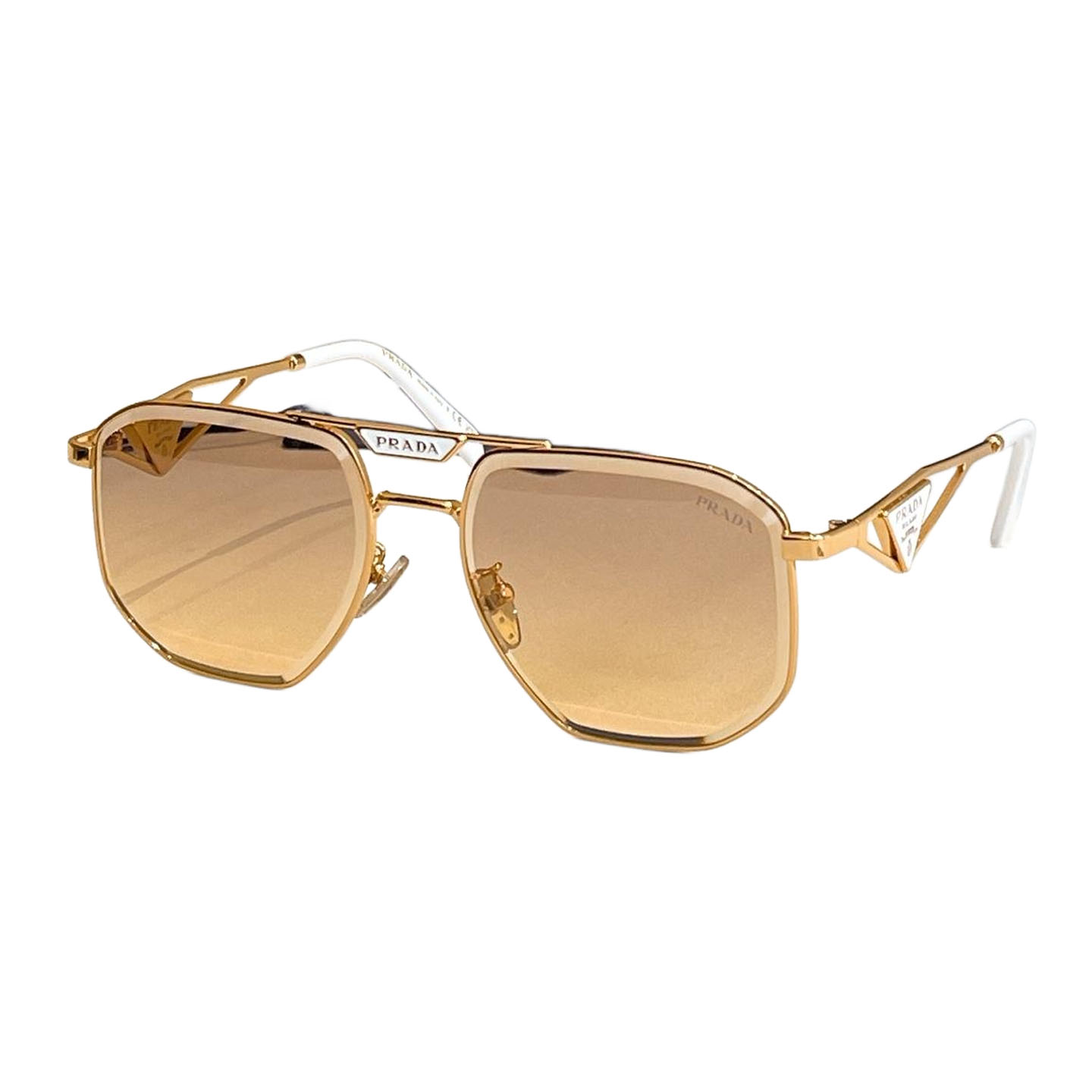 Prada Aviator glasses blue-orange/eggplant/brown/tawny/black color Size 59口18-145 - 图片 4