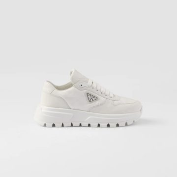 PRADA white leather sneakers
