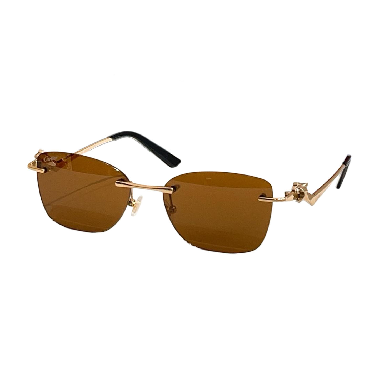Cartier glasses black gold/black silver/brown gold/black rose gold/blue/brown rose gold/silver/leopard color Size 57口17 140 - 图片 3