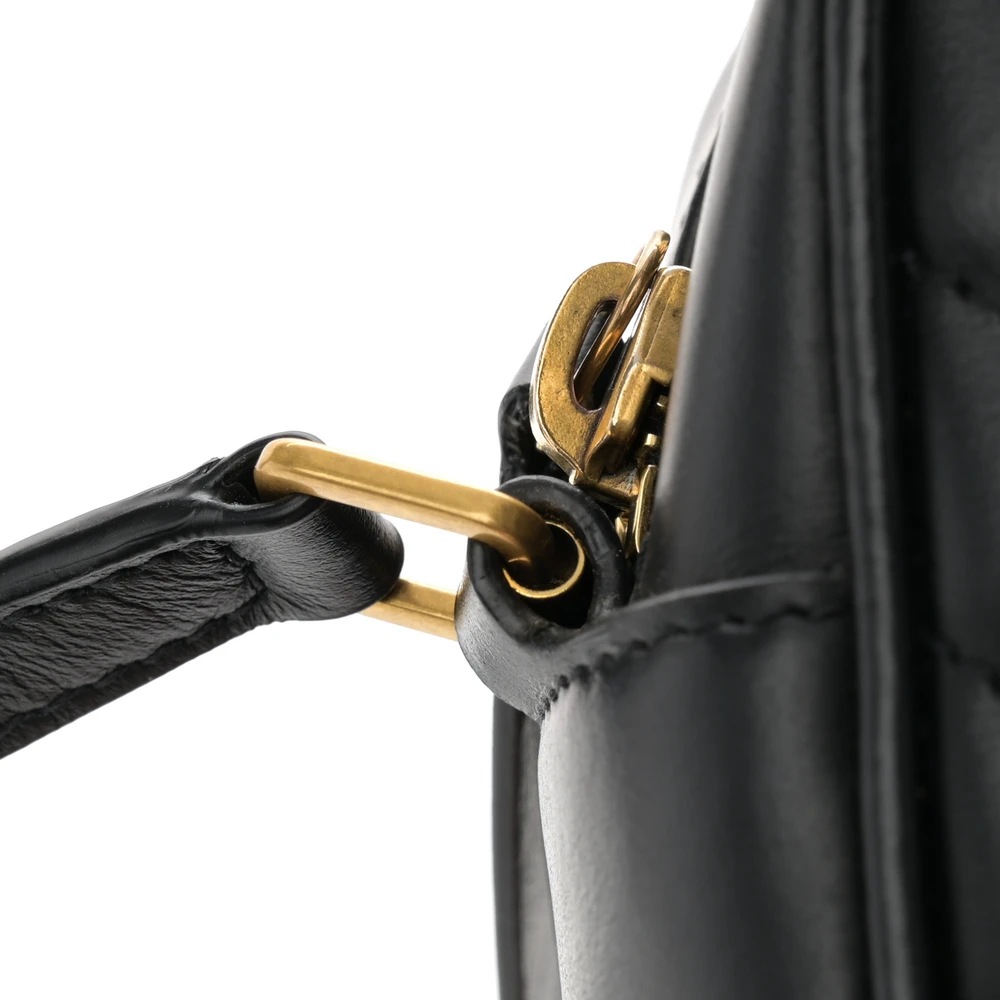 Saint Laurent Medium Lou Camera Bag Black Monogram Calfskin Matelasse Leather Gold Hardware - 图片 9