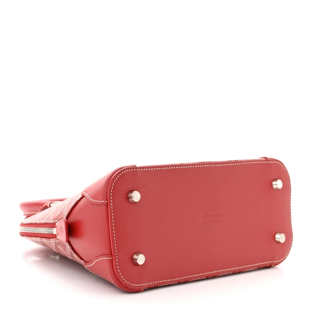 Goyard Mini Vendome Bag Red Goyardine Canvas Silver Hardware - 图片 6