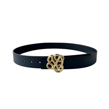 Louis Vuitton Men's Dynasty Belt In Black/Brown/Coffee Calfskin With Gold/Silver Hardware 34mm