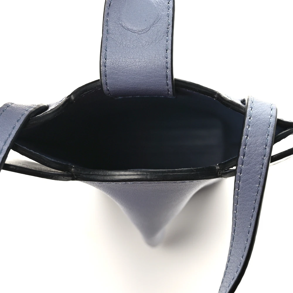 Lushentic Loewe Elephant Pouch Crossbody Bag Small Stone Blue Calfskin Leather - LUSHENTIC BAGS - 图片 7