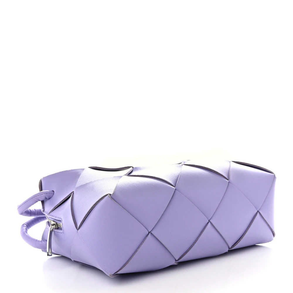 Bottega Veneta Maxi Intrecciato Small Cassette Camera Bag Wisteria Lambskin Leather - 图片 6