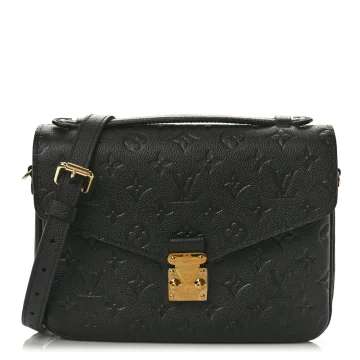 Louis Vuitton Pochette Metis PM Black Empreinte Leather Brass Hardware