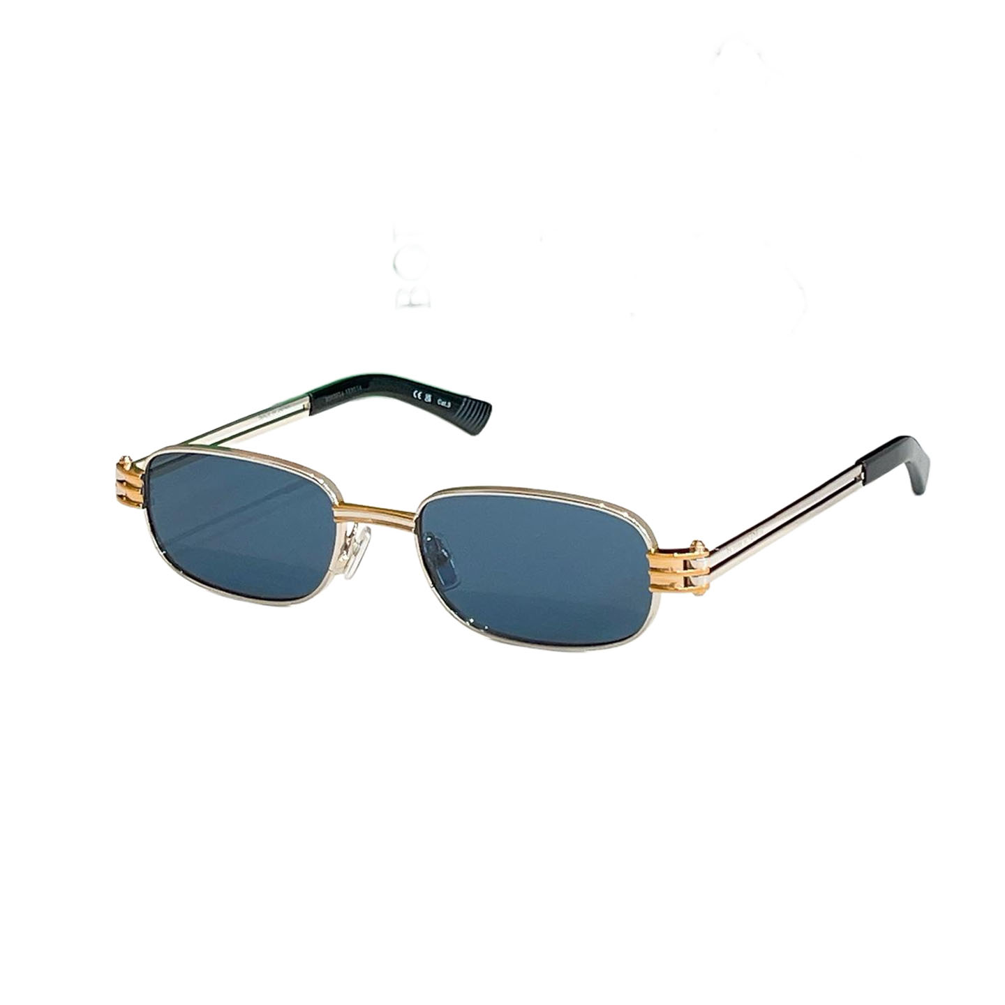 Bottega Veneta square frame glasses grey/black gold/black silver/green/blue/brown color Size 50口20-145 - 图片 6