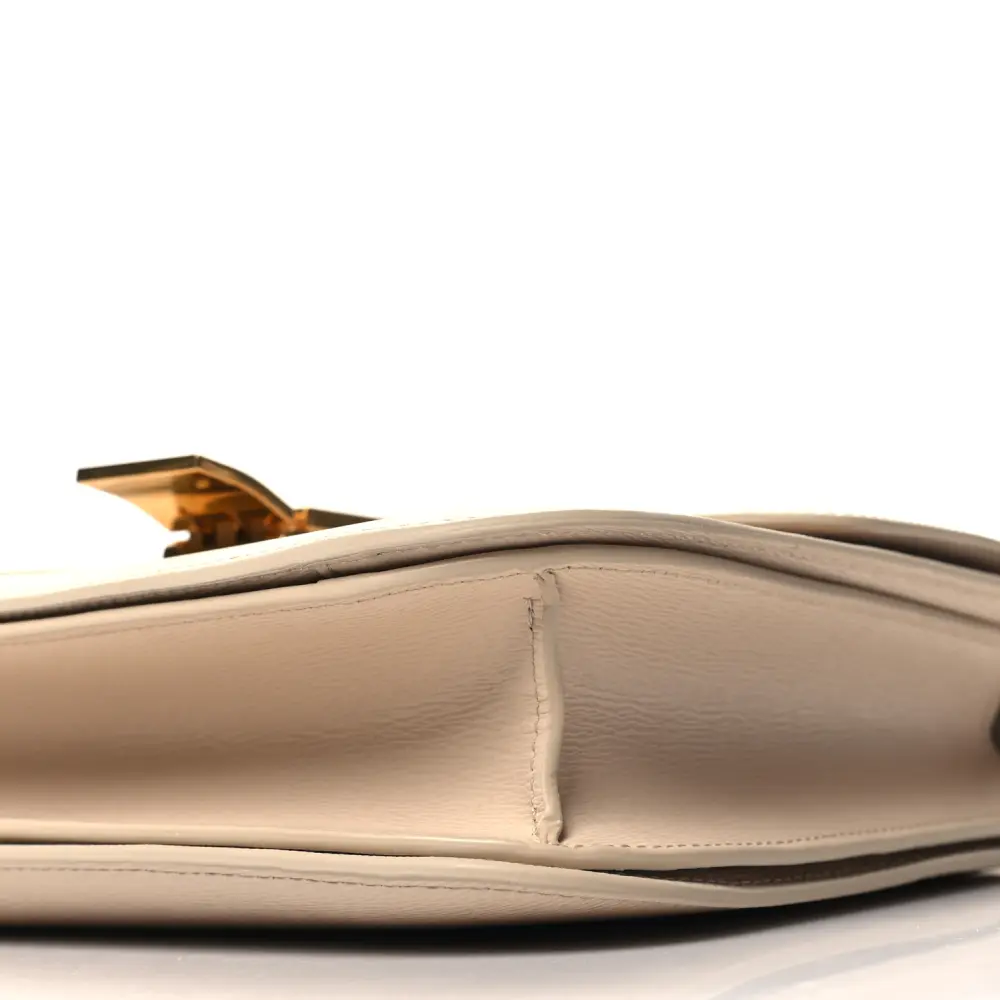 Celine Medium Classic Box Flap Bag Powder Liege Calfskin Leather Gold Hardware - 图片 5