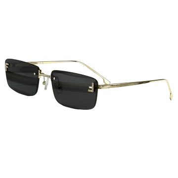 Fendi square frame glasses black gold/black silver/blue silver/coffee/brown/tawny/gold/transparent tawny color Size 58口18-140
