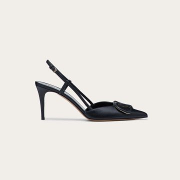 VALENTINO Calf leather strappy heels (8cm high heel)