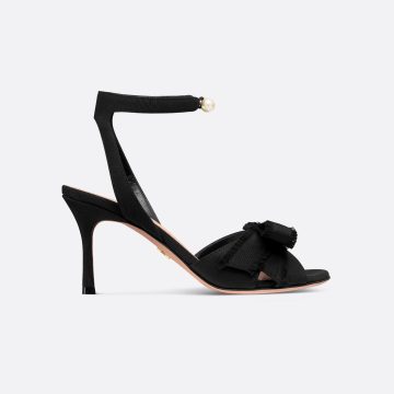 Dior black thin heel high-heeled sandals