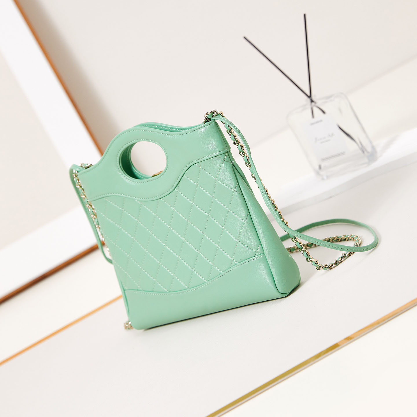 Chanel Oil Wax Leather Green Crossbody Bags - 图片 5