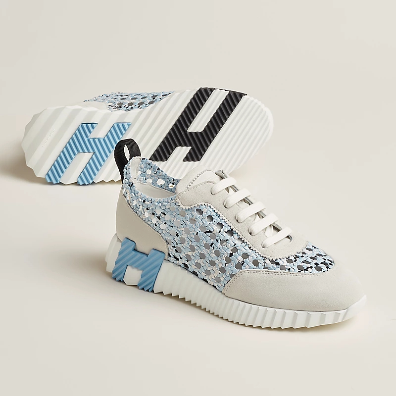 HERMES Blue Sneakers Bouncing Sports Shoes - 图片 2