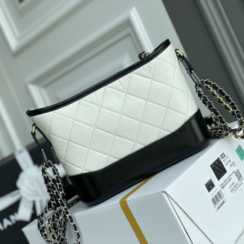 Chanel Bag Black With White Quilted Calfskin Leather Shoulder Bags Crossbody Bags - 图片 4
