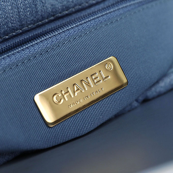 Chanel 19 Bag Light Blue Denim / Dark Blue Denim / Wine Red / Deep Red / Pink / Green / Apricot color 26cm Crossbody Bags - 图片 8