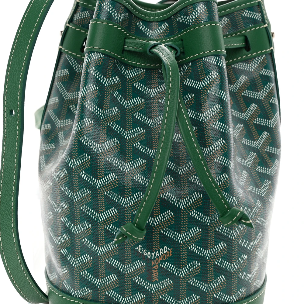 Goyard Petit Flot Bucket Bag PM Green Goyardine Canvas - 图片 8