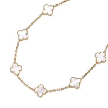 Van Cleef & Arpels Vintage Alhambra Necklace 10 Motifs