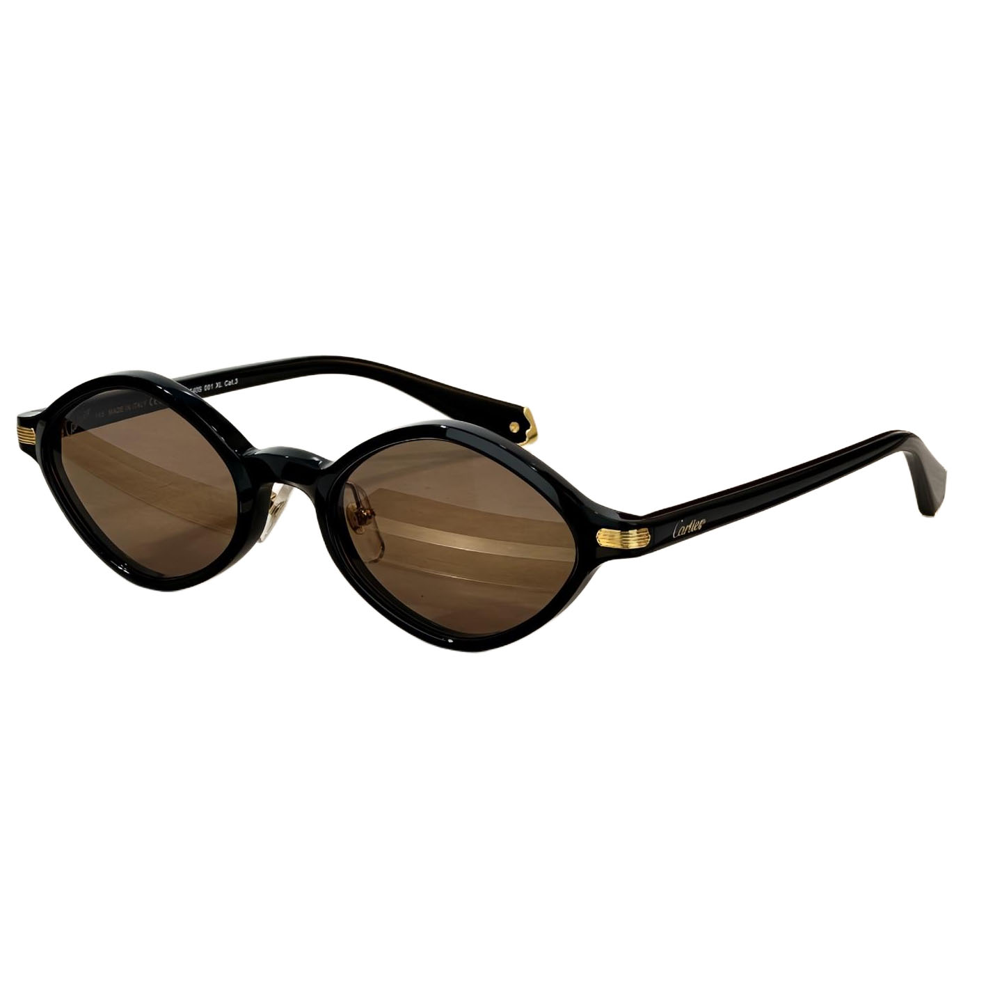 Cartier Oval glasses ivory/black/black brown/burgundy/coffee/leopard color Size 48-21-145 - 图片 3