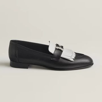 HERMES Royal Black Loafers
