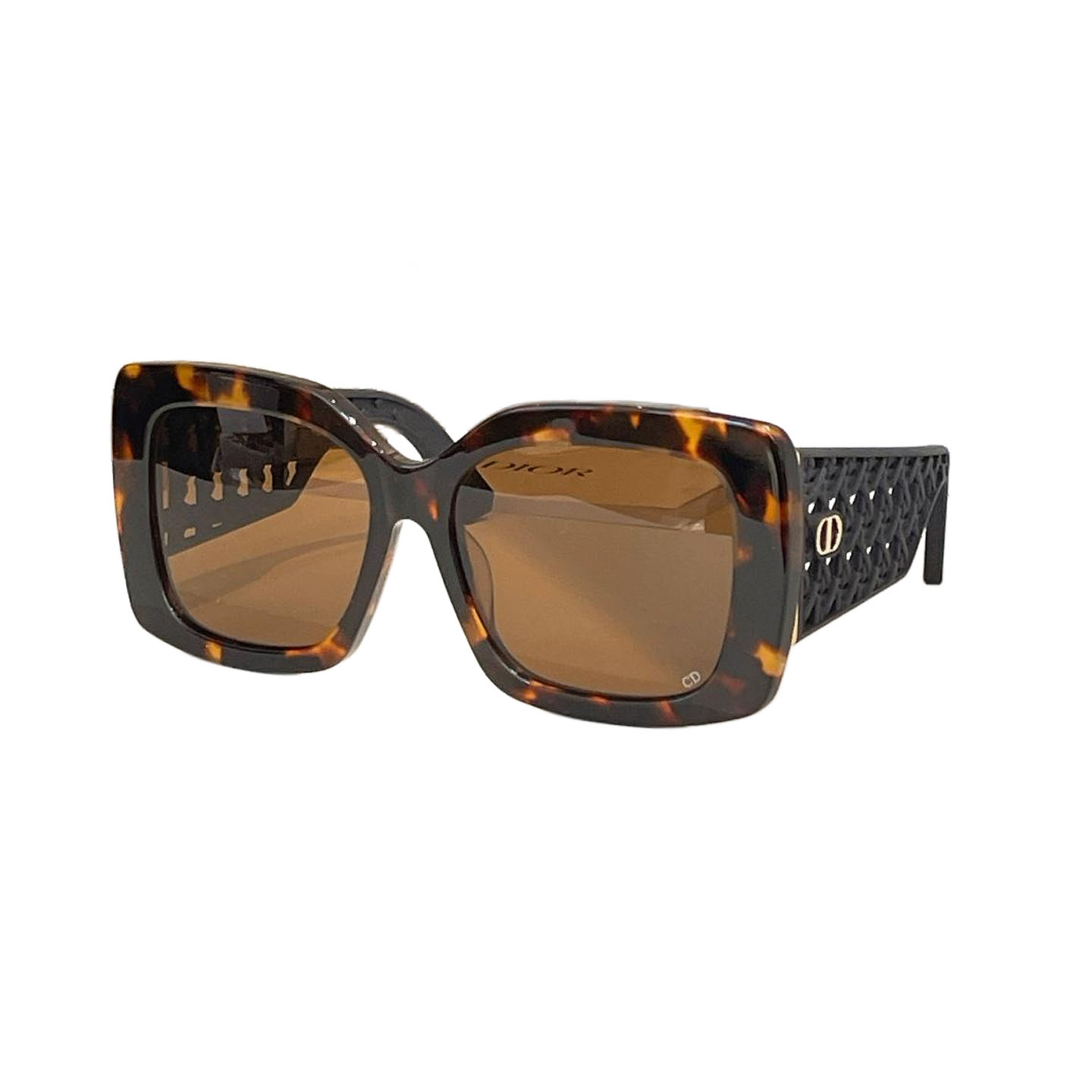 DIOR square frame glasses black/green orange/black purple/white black/leopard brown color Size 54口19-140 - 图片 9