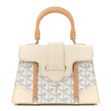 Goyard Mini Saigon Structured White Goyardine Canvas