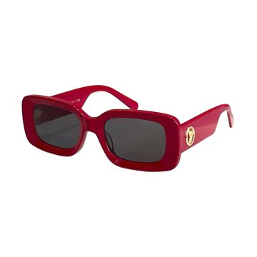 Louis Vuitton square frame glasses red/pink/beige/black/gun-black/leopard color Size 53口21-145