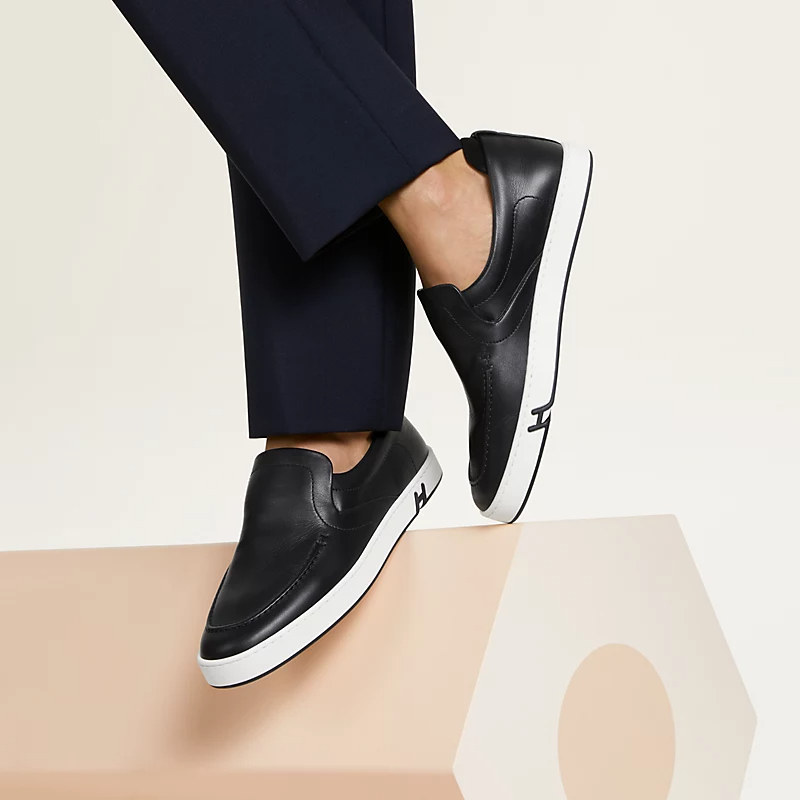 HERMES Kiddy Black Loafers - 图片 5