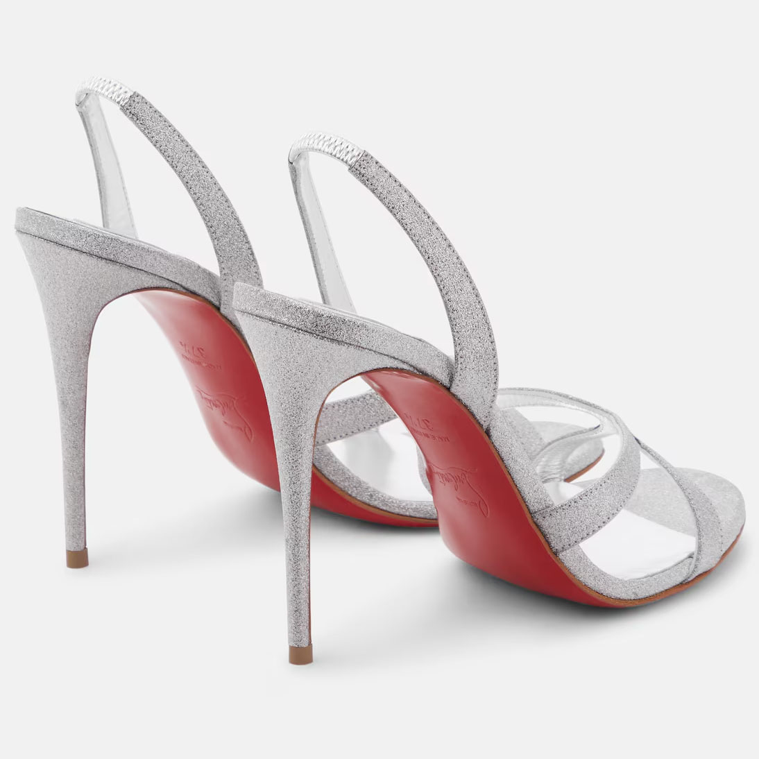 Christian Louboutin Silver stiletto heels and high-heeled sandals - 图片 3