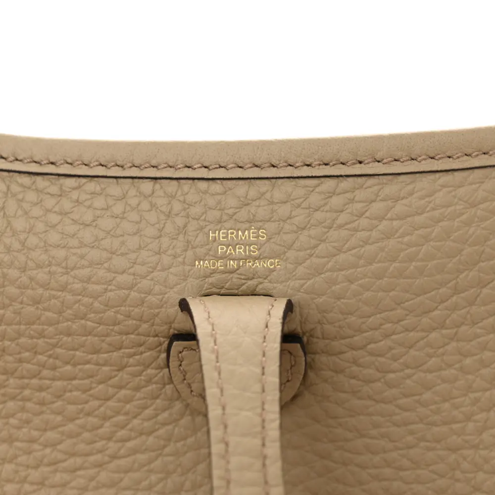 Hermès Amazone Evelyne TPM Beige Marfa Taurillon Clemence Leather Gold Hardware - 图片 2