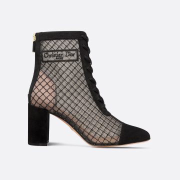 Dior ankle black boots with high heels