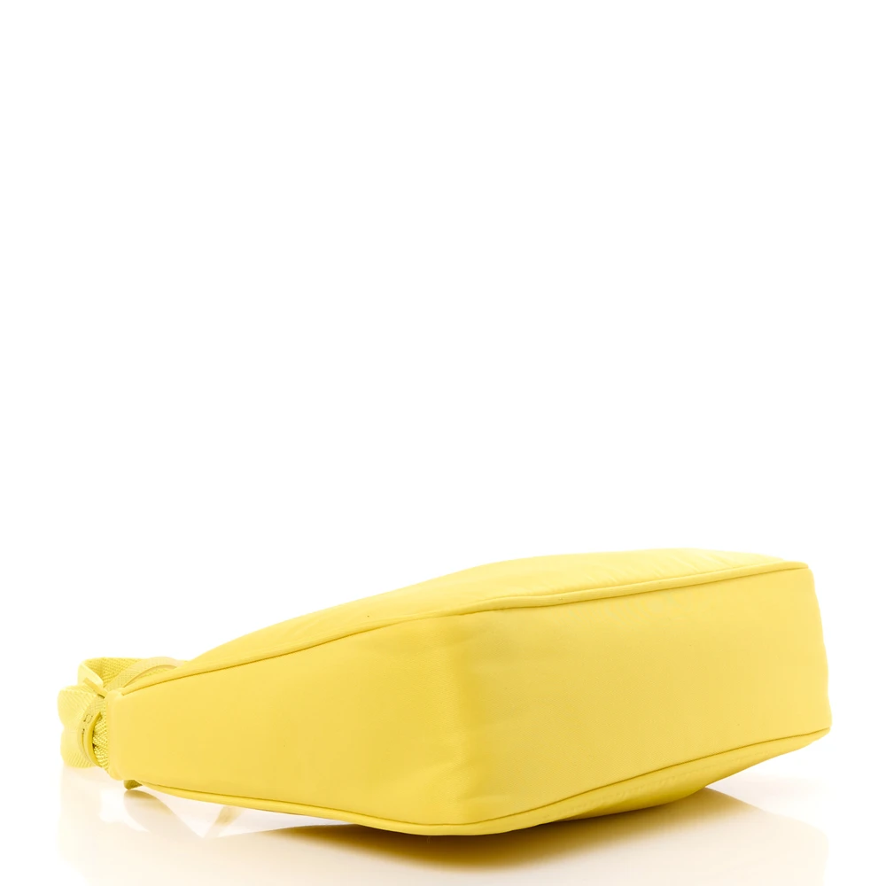 Prada Mini Re-Edition 2000 Bag Ananas Tessuto Nylon & Saffiano Leather Silver Hardware - 图片 6