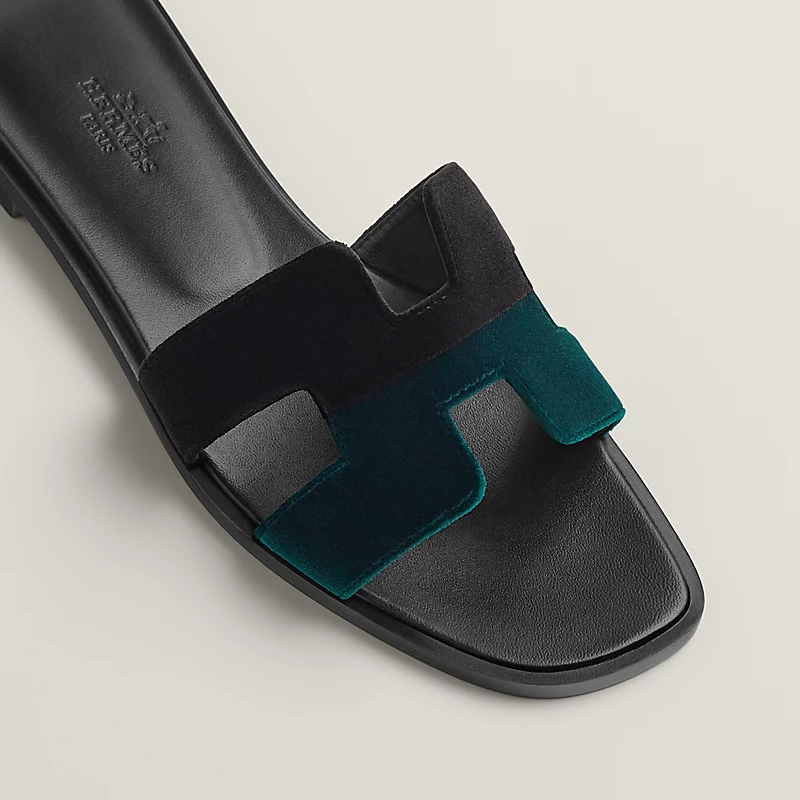 HERMES Oran Dark green Slippers - 图片 4