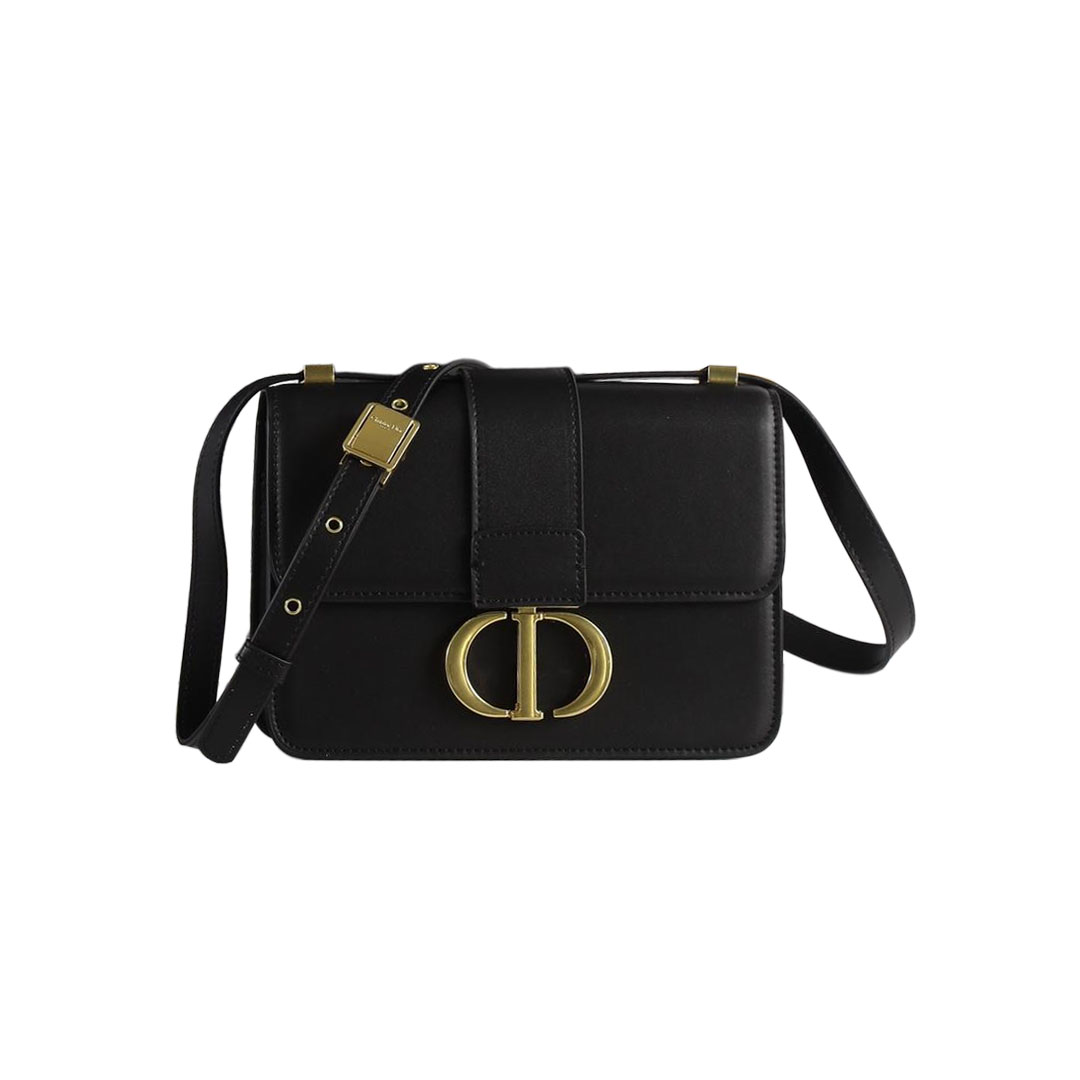 Dior 30 Montaigne Bag In Dark Bronze/Beige/White/Black Box Calfskin Gold Hardware - 图片 8