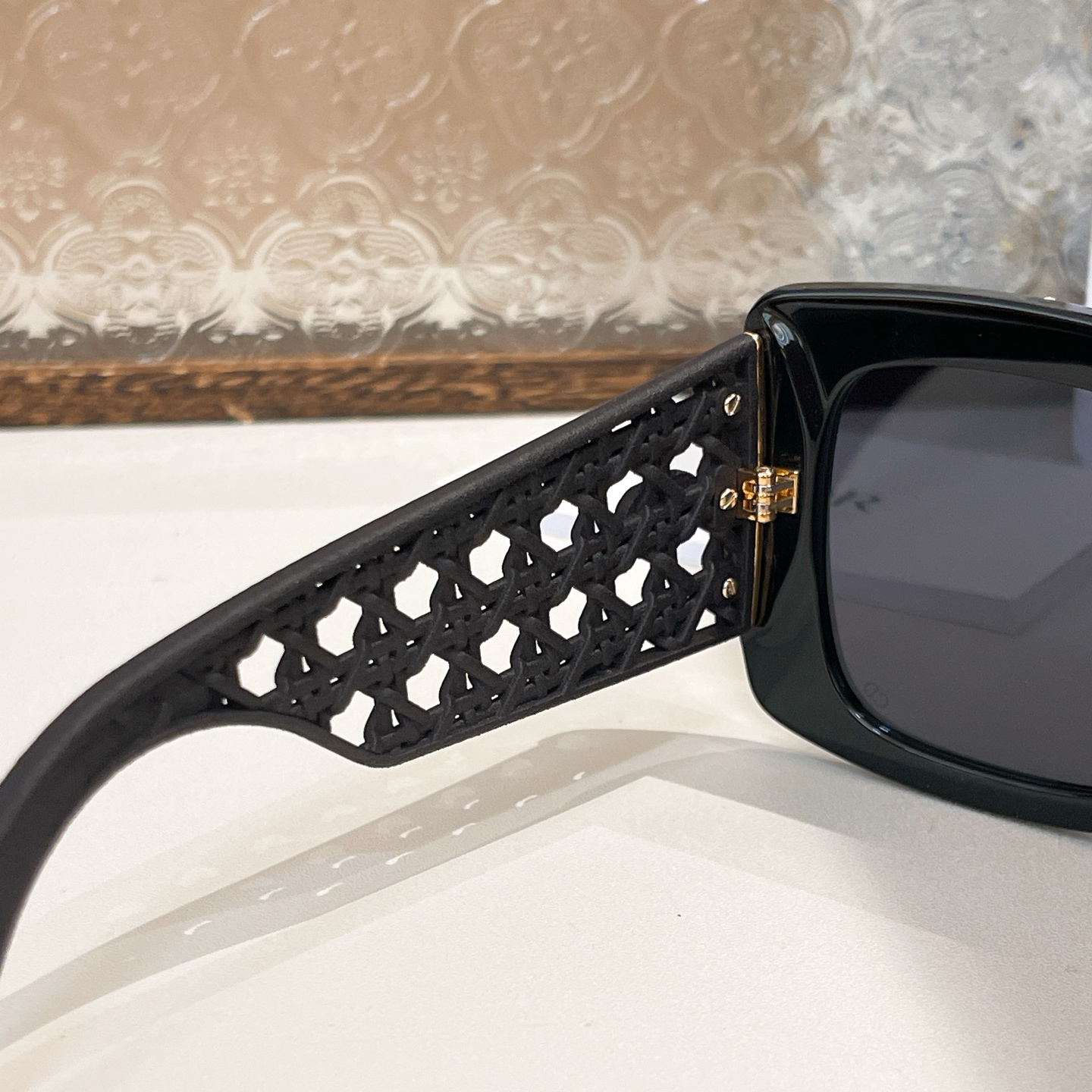 DIOR square frame glasses black/green orange/black purple/white black/leopard brown color Size 54口19-140 - 图片 5