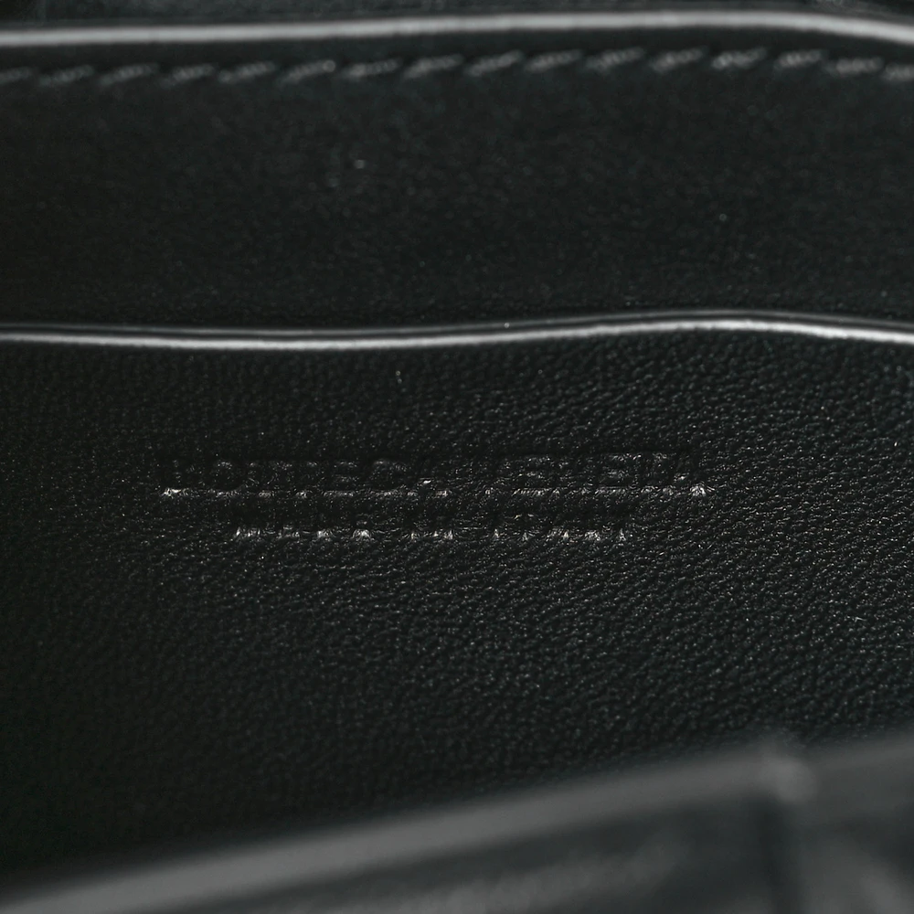 Bottega Veneta Maxi Intreccio Padded Mini Candy Cassette Crossbody Bag Black Lambskin Leather - 图片 2