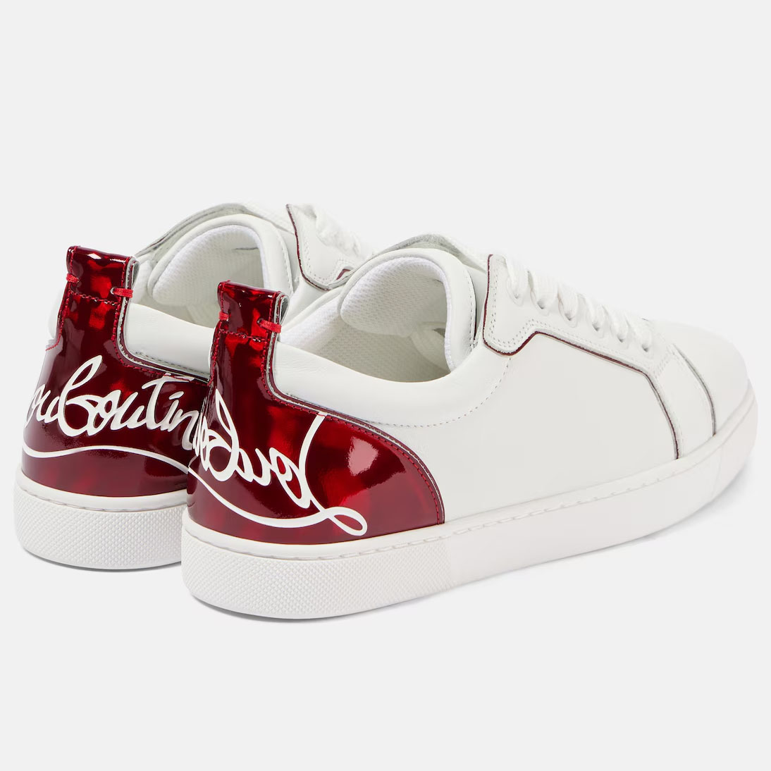 Christian Louboutin Leather sneakers white with red - 图片 2