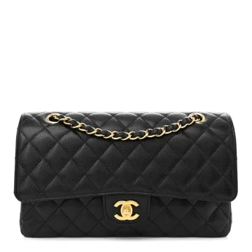 Designer Handbags | Chanel Double Flap Caviar