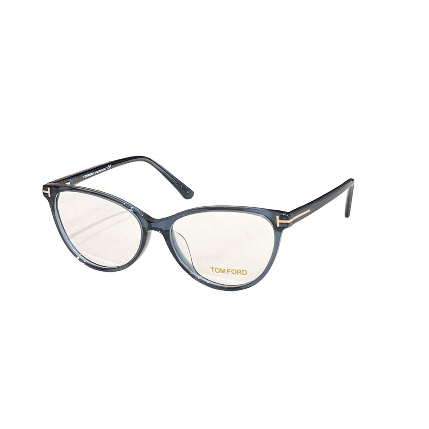 Tom Ford Cat Eye glasses leopard/blue/transparent/grey/citron/green/black color Size 54口16-145 - 图片 2