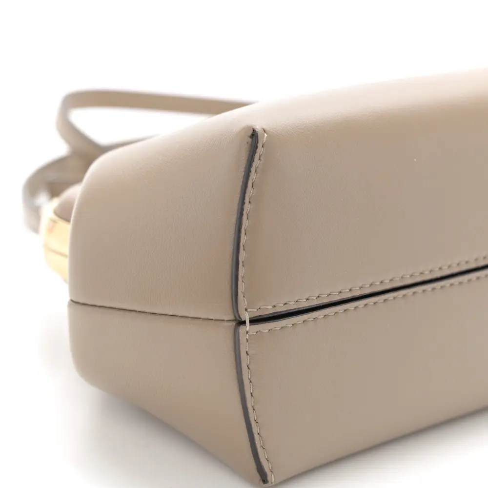 Fendi Small Fendi First Dove Grey Shiny Nappa Leather Gold Hardware - 图片 4