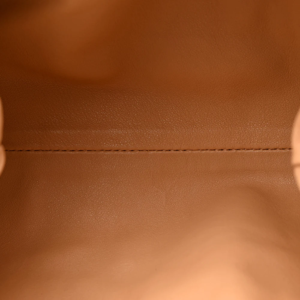 Bottega Veneta Mini Teen Pouch Almond Calfskin Leather - 图片 7