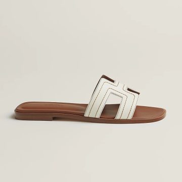 HERMES Oran white Slippers