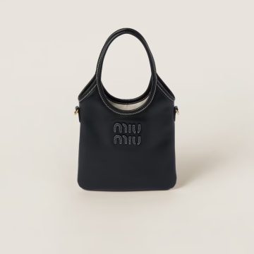 Miu Miu Calfskin Leather Black Top-Handle Bags
