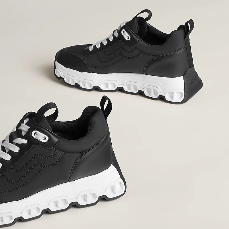 HERMES lmpulse Sneakers Black Sports Shoes - 图片 4