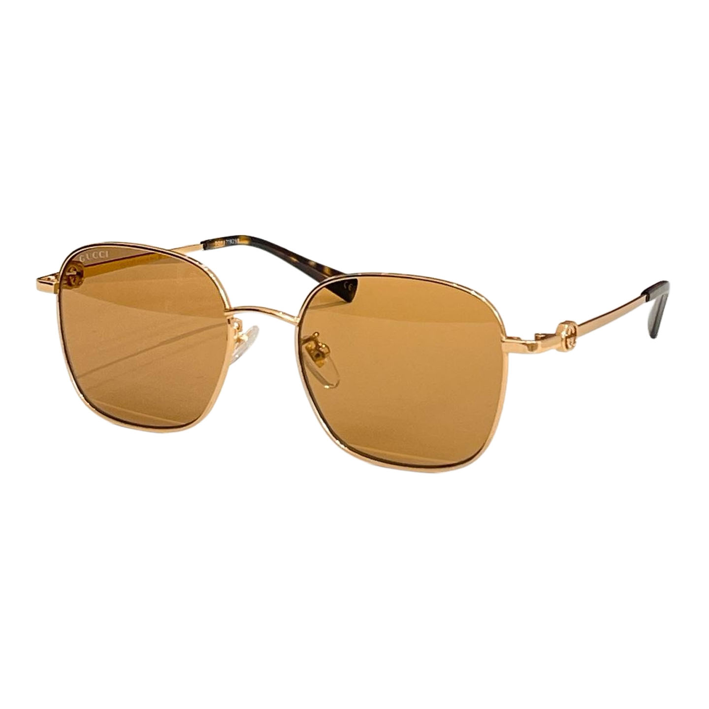 Gucci square frame glasses gold leopard/silver black/rose gold/brown rose gold/scarlet silver/brown leopard/grey silver/black gold color Size 52口19-145 - 图片 6