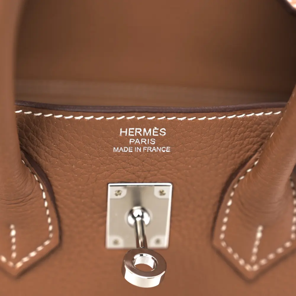 Hermès Birkin 25 Brown Togo Leather Palladium Hardware - 图片 2