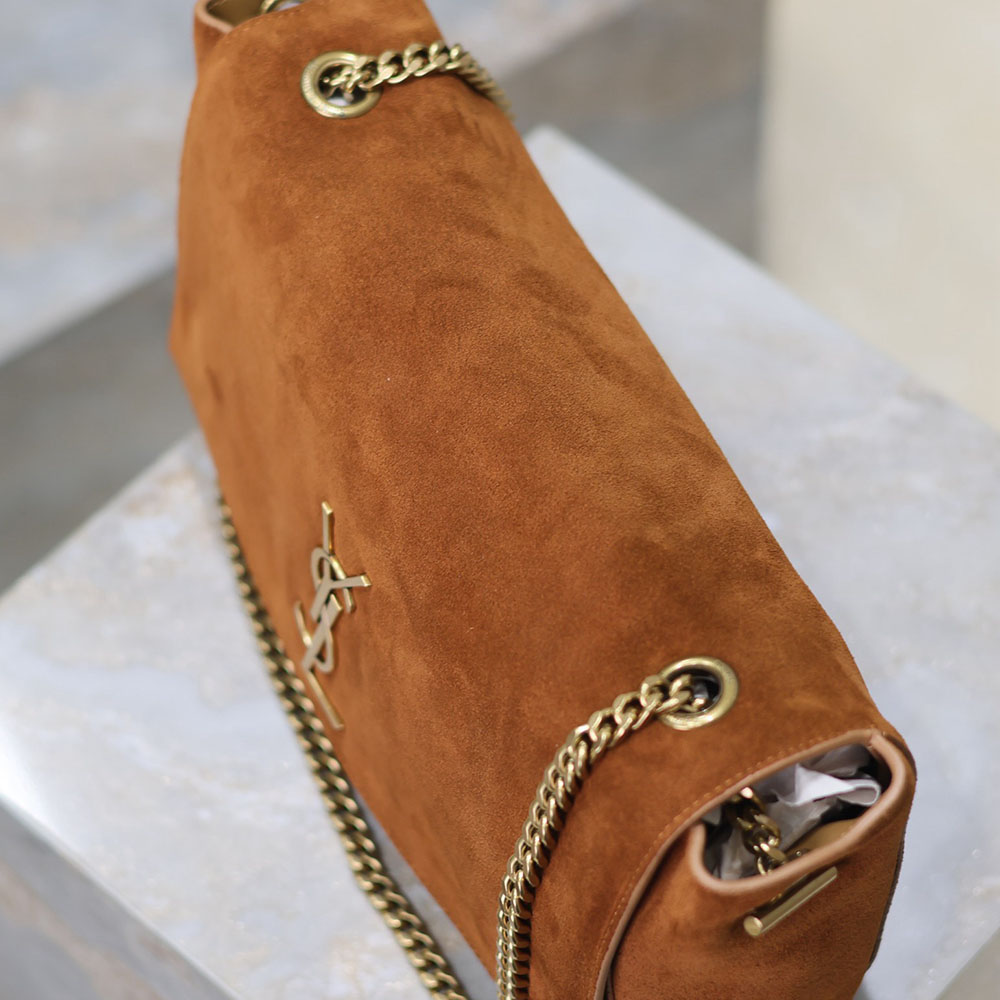 Saint Laurent Khaki Kate Reversible Chain Bag (Suede & Smooth Leather / Suede & Crocodile Pattern) Crossbody Bags - 图片 9