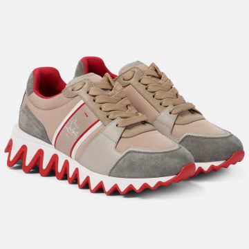 Christian Louboutin Suede trimmed sneakers