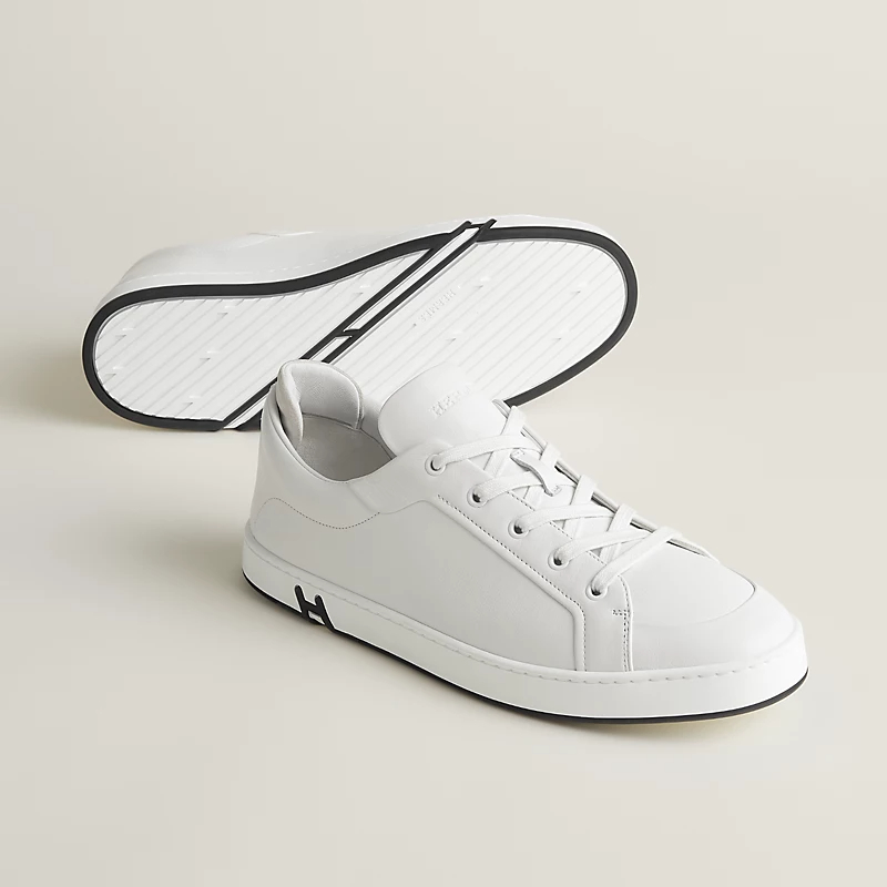HERMES Kid Sneakers White Sports Shoes - 图片 3